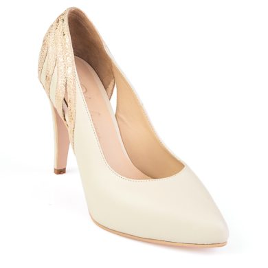 STILETTO NUDE A RAYAS